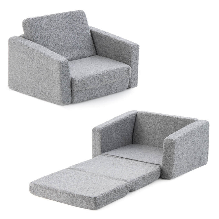 Foldable Toddler Lounger Bed for Sleeping and Play