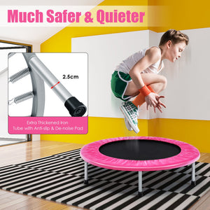 Foldable trampoline for kids with safety cover