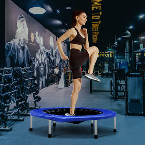 High bounce exercise trampoline with 32 springs