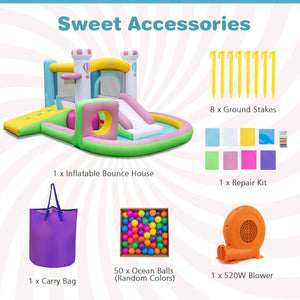 Inflatable playground bounce house for children