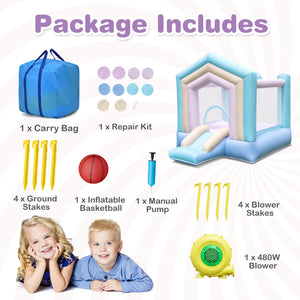 Close‑up of PVC seams on commercial grade bouncy castle