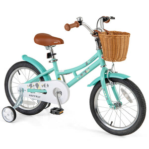 Front and rear reflectors on kids bike