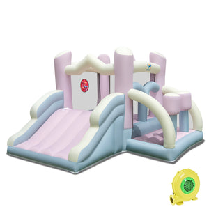 kids-bounce-house-with-slide-and-boxing-columns