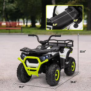 Children’s electric ATV with suspension system