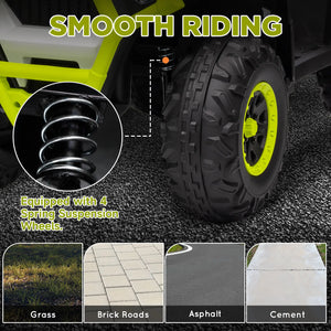 Ride-on ATV toy for 3 to 5 year olds with foot pedal