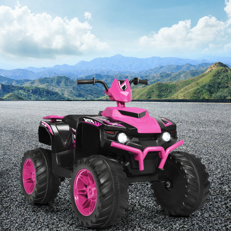 Kids electric quad with comfortable wide seat