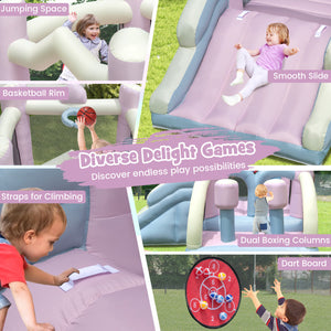 kids-inflatable-bouncer-with-slide-and-boxing-pillars