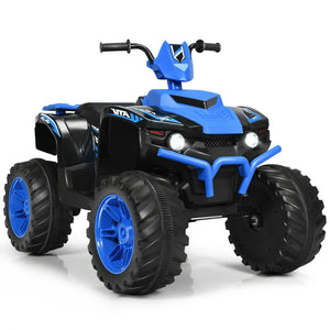 12V Kids Ride-On ATV with LED lights and treaded tires