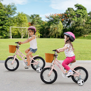 Kids ride on bike with hand brake safety