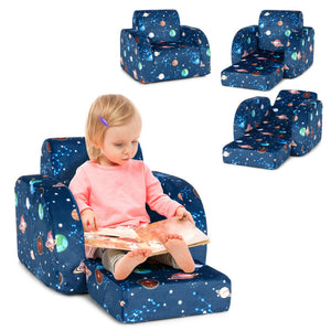 Toddler Flip-Out Lounger Sofa for Reading and Relaxing