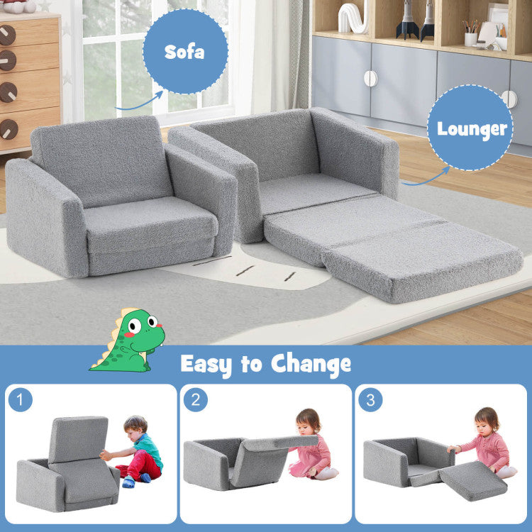 Kids Sofa with Machine-Washable Removable Cover