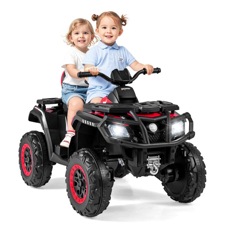 Rear suspension detail of kids ATV