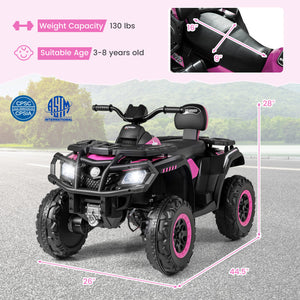 Comfortable seat with backrest for kids ATV