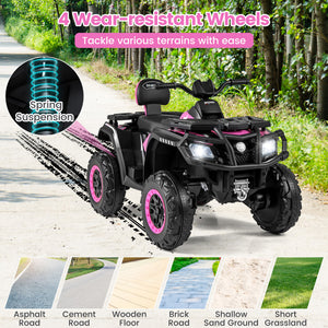 Wide view of 24V kids 4-wheeler ATV