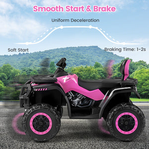 Top view of 2-seater kids ride-on ATV