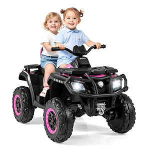 Kids ATV in motion on outdoor surface