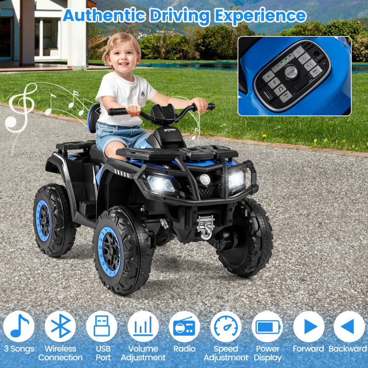Wear-resistant tires on kids ATV