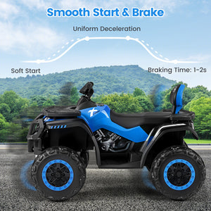 Interactive dashboard display on kids ride-on ATV