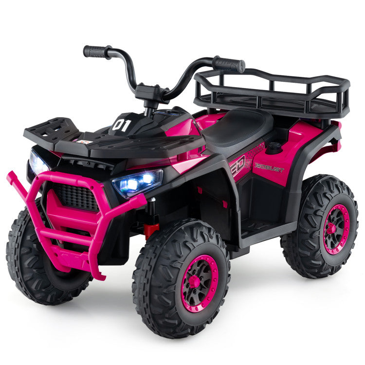 Four-wheel suspension system on kids ATV