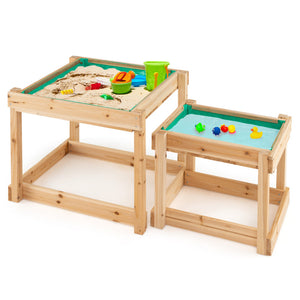 Kids sandbox with canopy for outdoor fun