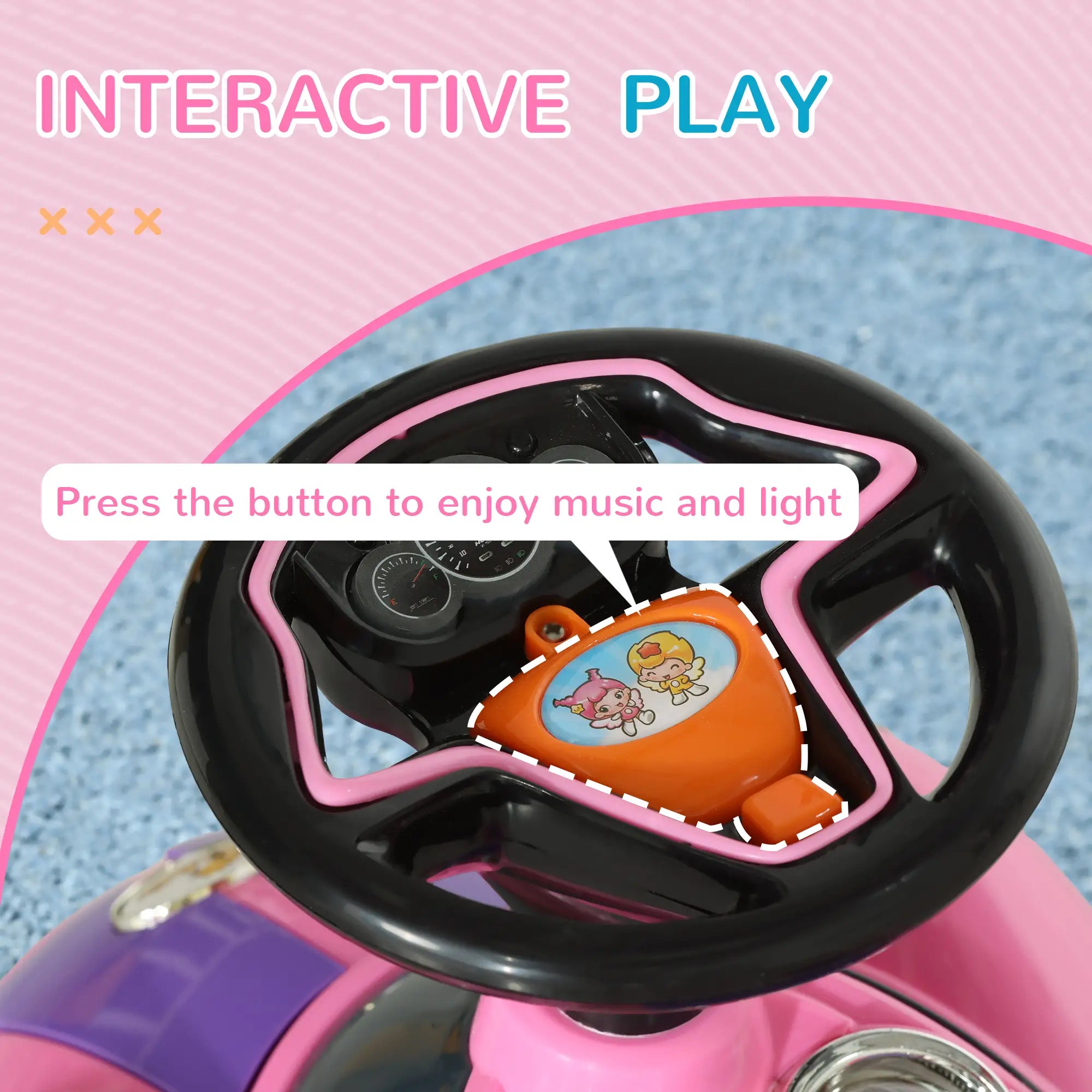 Lightweight and easy-to-carry toddler push car