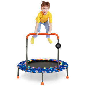Mini trampoline with Bluetooth speaker for kids