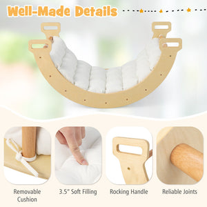 2-in-1 Toddler Arch Rocker with Soft Cushion – Safe and Fun Indoor Playset for Kids