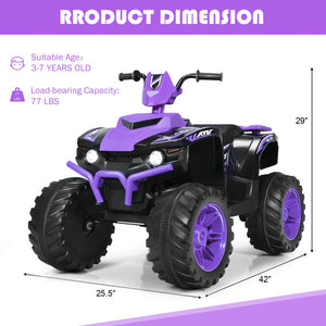 Outdoor electric ride-on ATV for kids and toddlers
