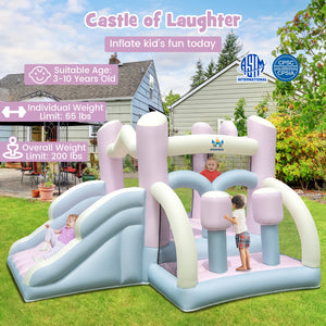 outdoor-kids-bouncer-with-dart-board-and-target-balls