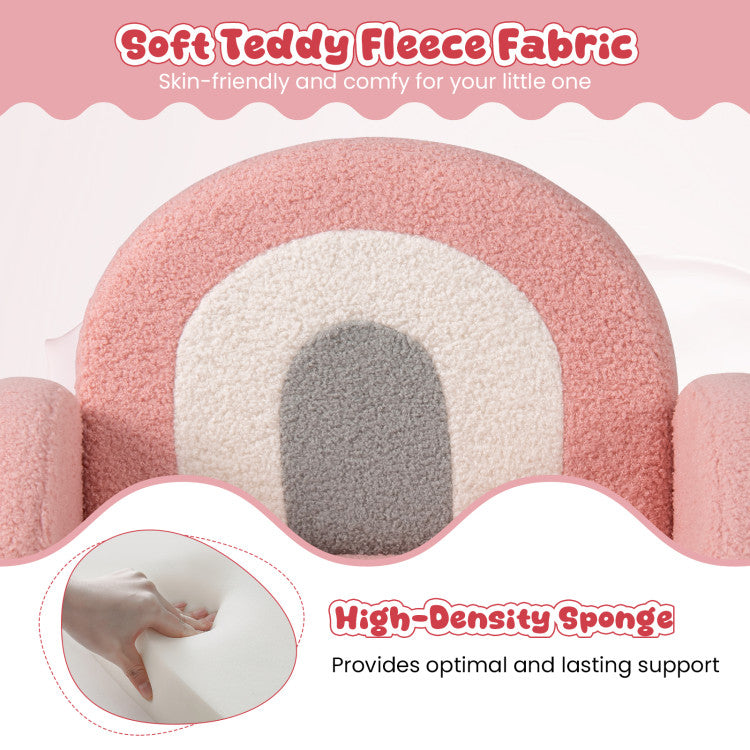 Plush kids armchair with comfortable seat