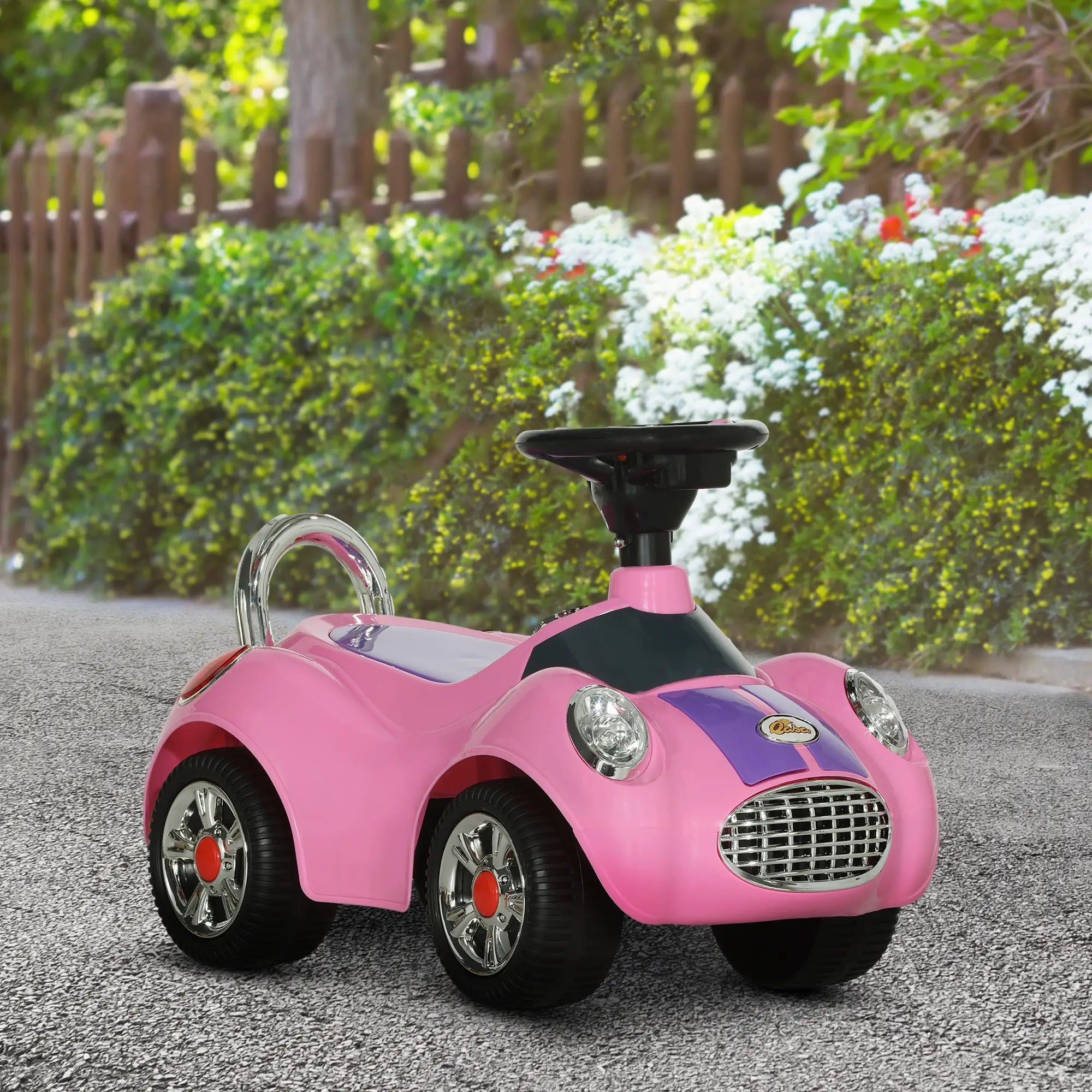 Gender-neutral push car for boys and girls