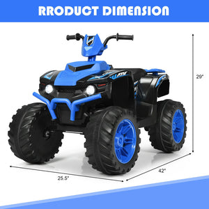 Rechargeable 12V kids ATV quad with music and horn