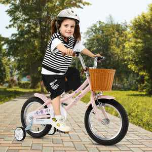 Retro ride on bike for kids with basket