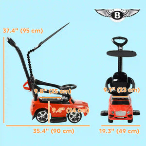 Toddler ride-on motorbike for ages 3–7 with safety railings