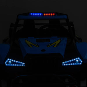 12 volt police motorcycle kids toy side view