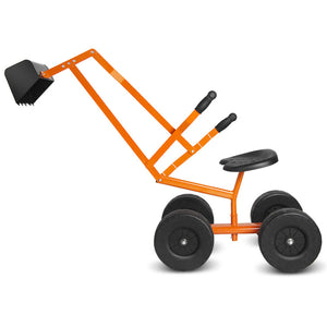 Space saving sandbox toy with digger arm