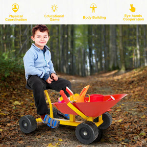 Trusted brand ride-on dumper for sandbox fun