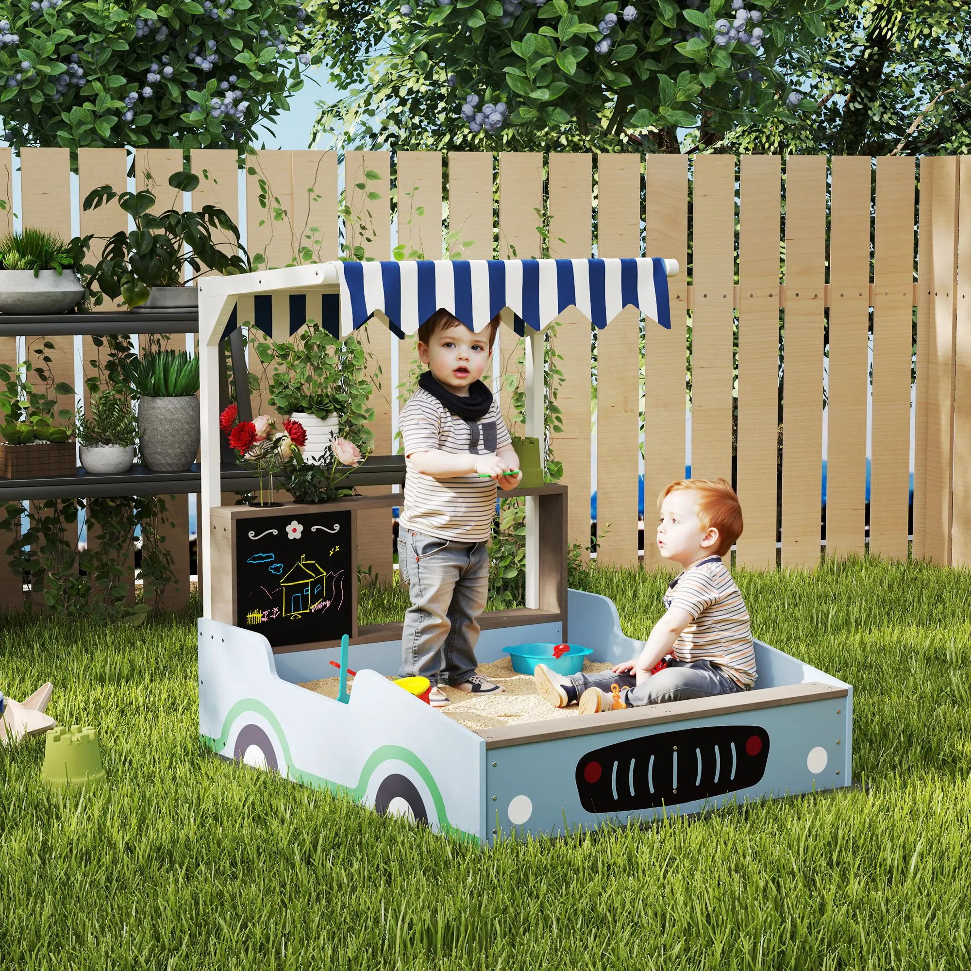 sandbox with canopy adjustable height option