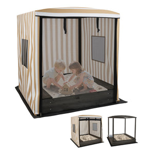 Sandbox with canopy and play table for kids