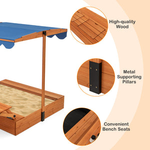 Sandbox with canopy quick dry waterproof fabric