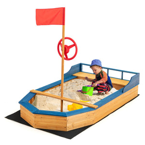 Sandbox with lid storage to protect sand
