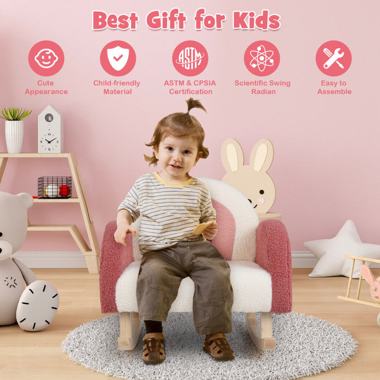 Small kids sofa chair with durable wooden legs