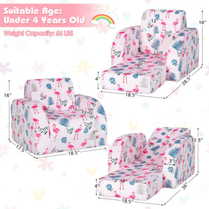 Toddler Sofa with Fun Pattern for Playroom