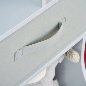 Space-saving kids storage organizer for playroom