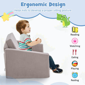 Toddler Chair with Padded Armrests and Backrest