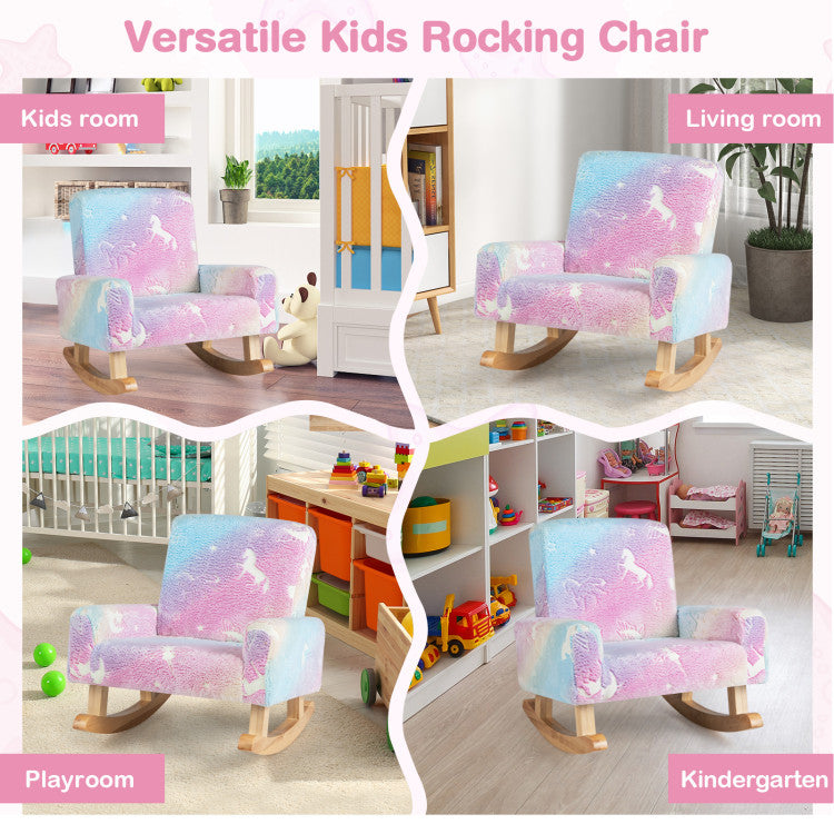 Toddler furniture rocking chair for playroom