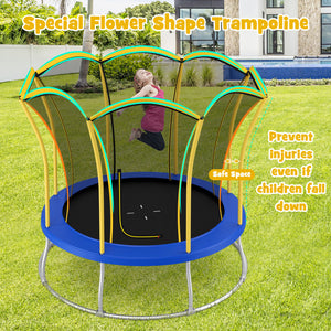 close-up of trampoline galvanized springs