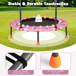Trampoline for home use with music and lights