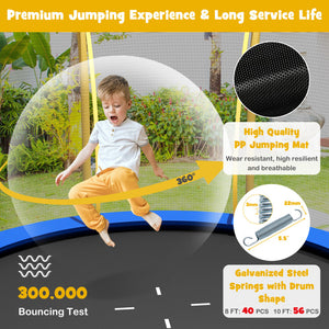 trampoline made with galvanized steel pipes