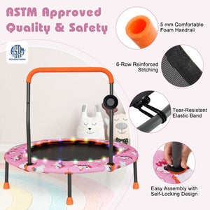 Trampoline for strengthening kids’ legs